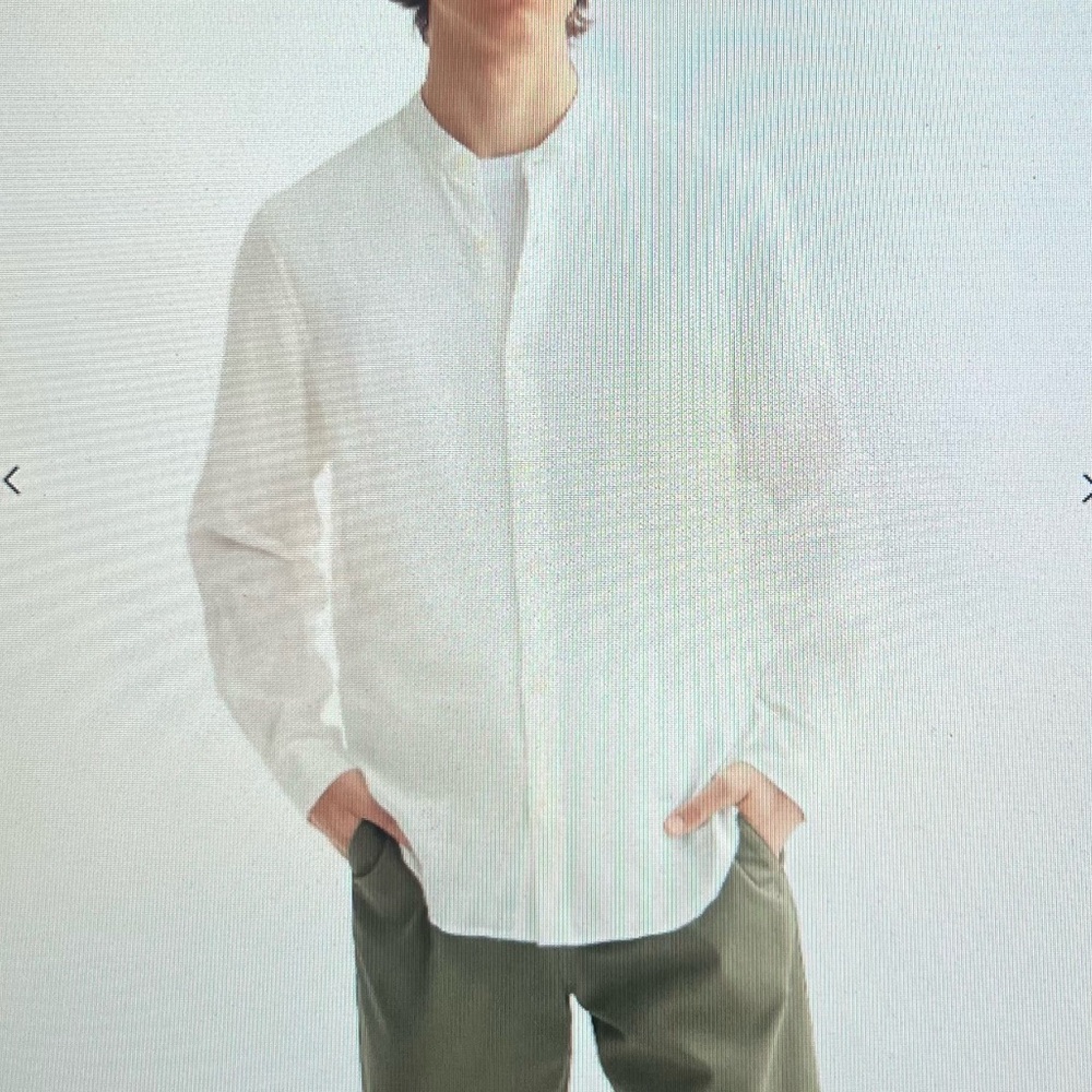 Scotch & Soda Essentials Cotton Stand Up Collar Shirt
